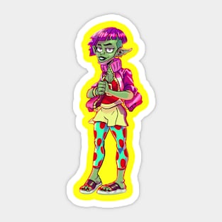 Goblin girl Sticker